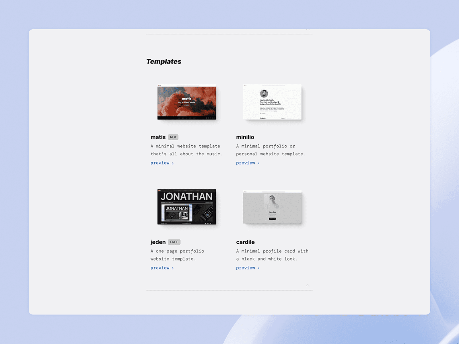 Product preview